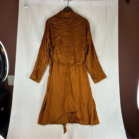 TORRID Women’s Size 1 1X 14-16 Jacket Coat Topper Polka-Dot Trench Style - Picture 8 of 16